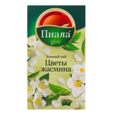 Чай зеленый Piala (Пиала) Gold Цветы жасмина пакетированный (25 пакетов) - фото 5155