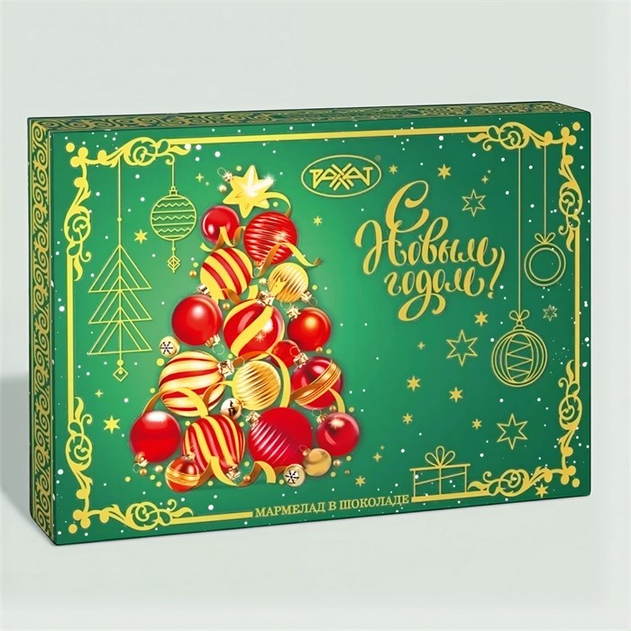 Рахат Мармелад в шоколаде 200г (новогодняя версия) 2385