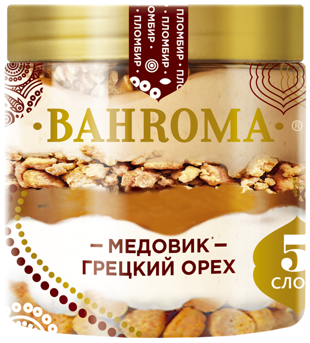 Мороженое Bahroma Медовик грецкий орех 320г 2393