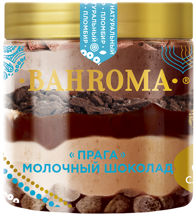 Мороженое Bahroma Прага молочный шоколад 320г 2394