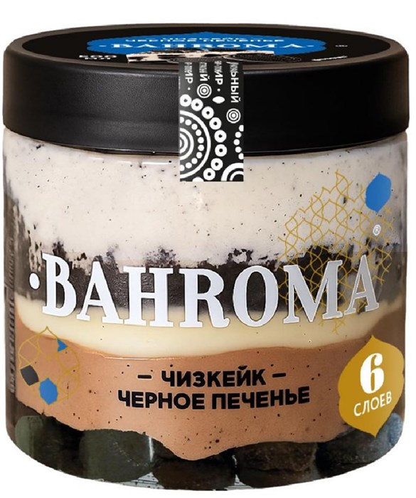 Мороженое Bahroma Чизкейк черное печенье 320г 2396