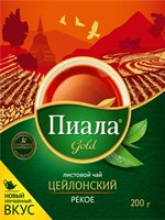 Чай черный Piala (Пиала) Gold Цейлонский листовой Рекое 200г