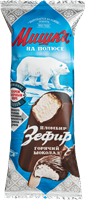 Мороженое "Мишка на полюсе" эскимо пломбир зефир в томленом мягком шоколаде 75г