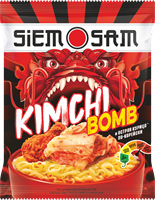 Лапша быстрого приготовления "SIEM SAM" KIMCHI Острая курица по-корейски 90г (флоупак)